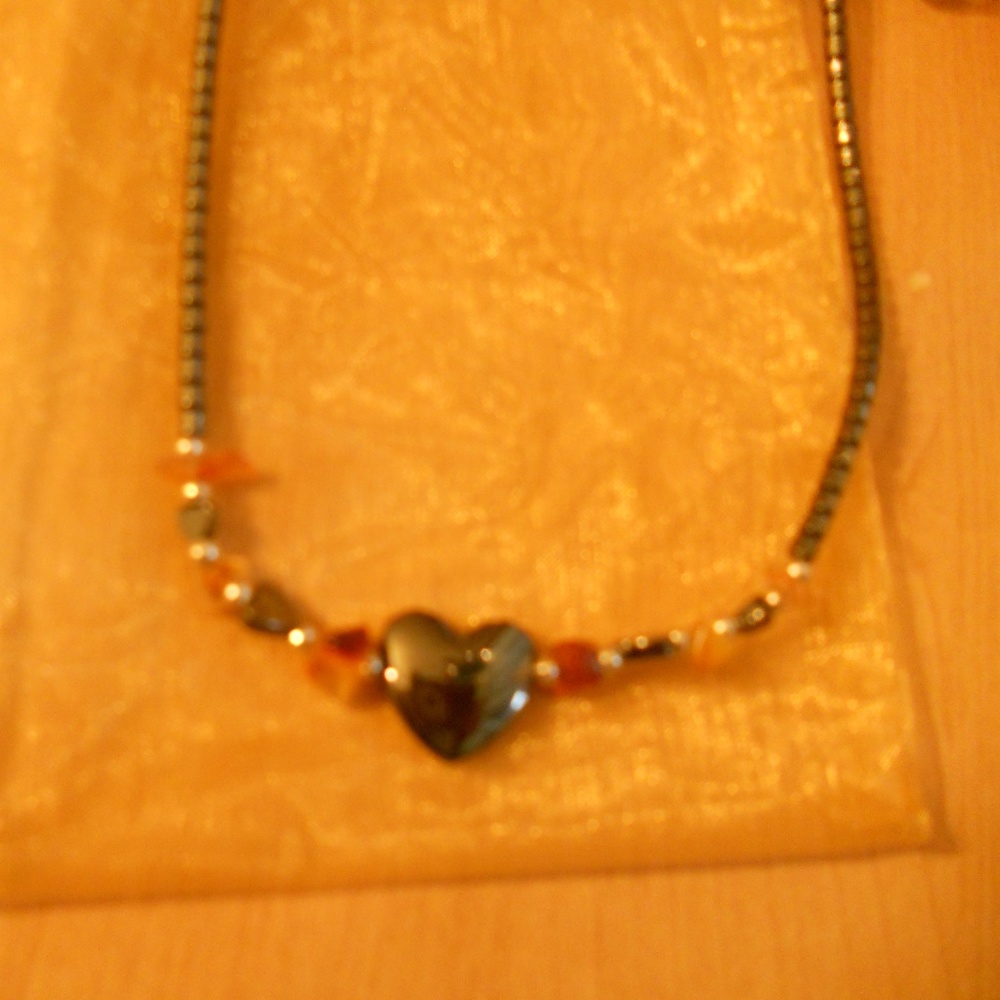 Non-magnetic Hematite Necklace 18"